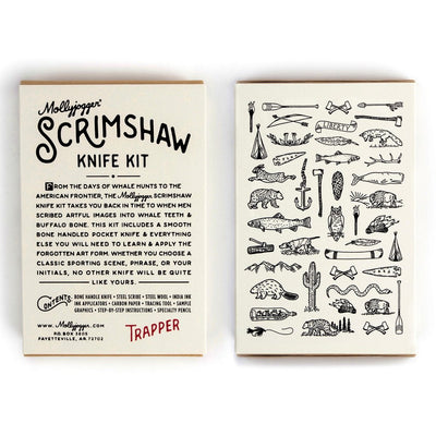 Scrimshaw Kit + Trapper Knife