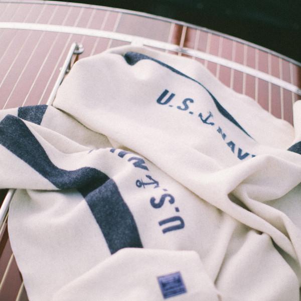 Foot Soldier Military Wool Blanket - US Navy Jacquard