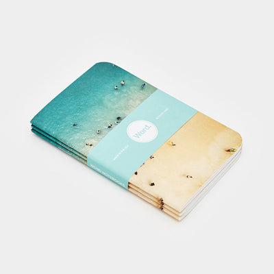 Word. Notebooks - Beach (3 Pack) - Limited Edition