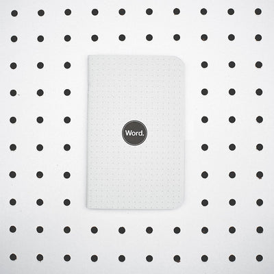 Word. Notebooks - White Dot Grid (3 Pack)