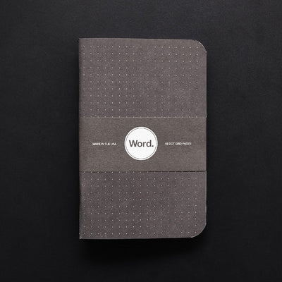 Word. Notebooks - Black Dot Grid (3 Pack)